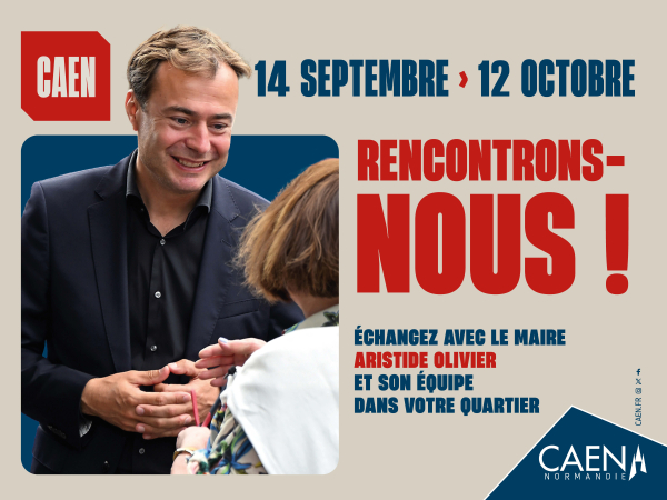 Rencontrons-nous : affiche avec Aristide Olivier