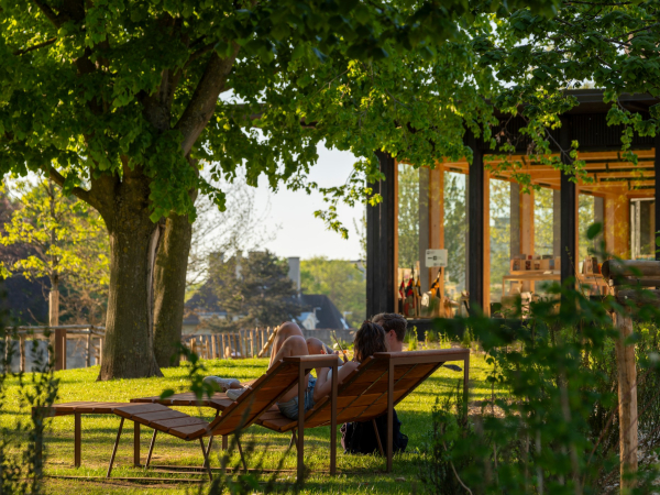 Vue du parc Jean-Marie-Girault, château de Caen