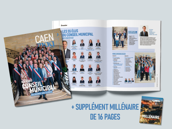 Aperçu de la couverture et de pages intérieures du Caen Mag 244