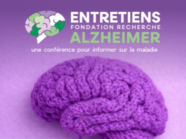 Visuel de la conférence : cerveau en tricot 