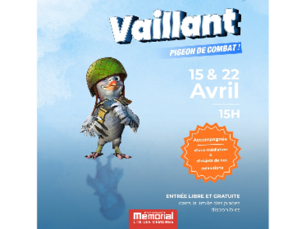Le Mémorial de Caen Vaillant pigeon de combat