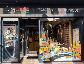 Vue de la vitrine Clopinette