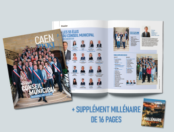 Aperçu de la couverture et de pages intérieures du Caen Mag 244