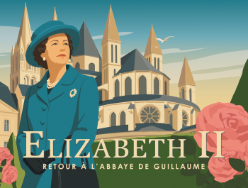 Affiche officielle de l'exposition Elizabeth II