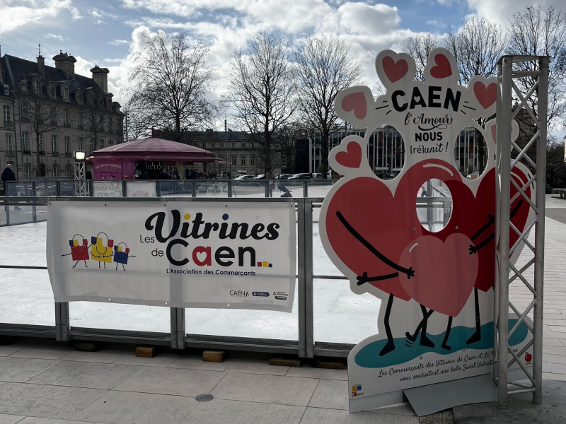patinoire vitrines de caen
