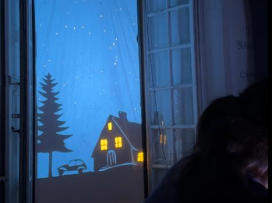 Projection d'un conte par la compagnie Alkime