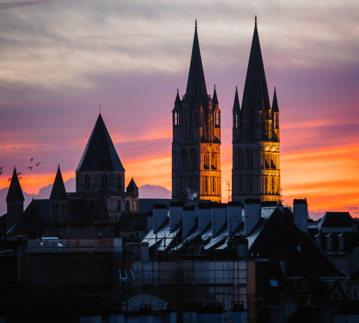 Vue des toits et clochers caennais © Ville de Caen / M. Bouvier