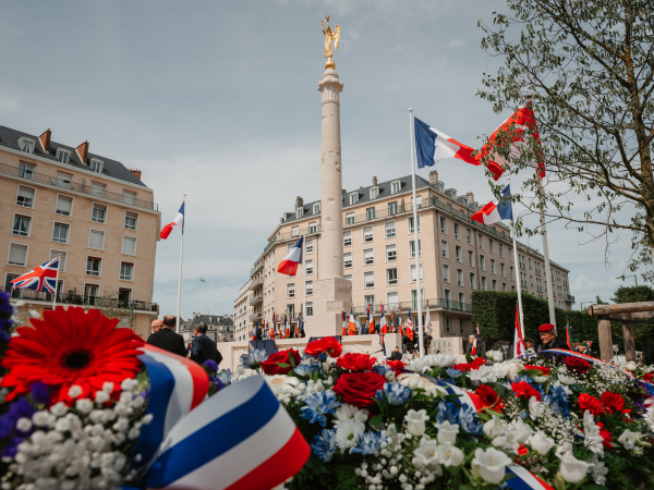 Vue de la place Foch lors de la cérémonie de mai dernier